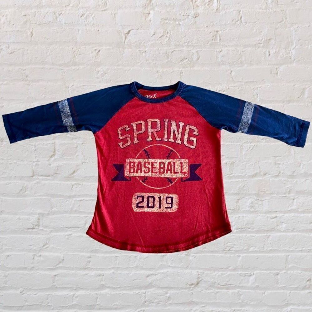 Peek Kids Spring Baseball Graphic Raglan Tee